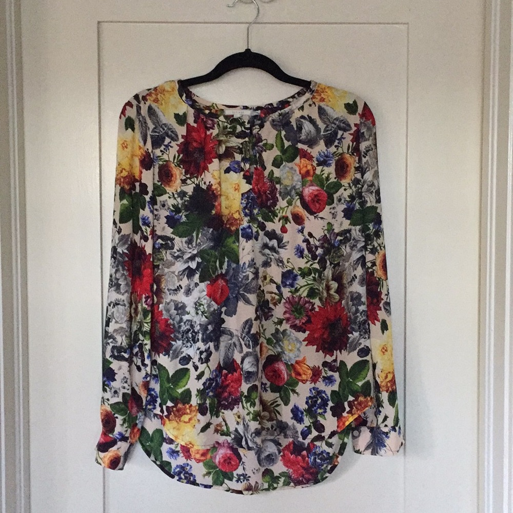 Nordstrom Pleione floral blouse